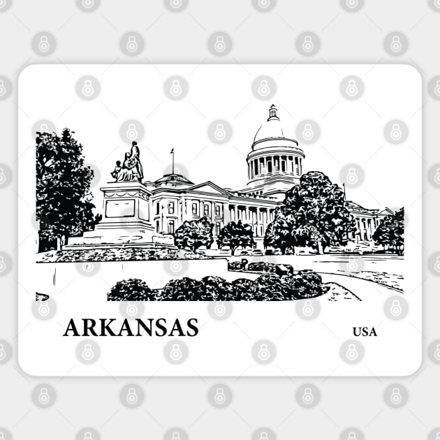 Arkansas State USA Magnet by Lakeric